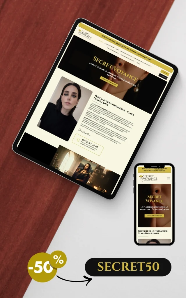 Secret Voyance plateforme de voyance amour gratuit et payant en ligne avec médiums rigoureusement sélectionnés, consultation privée et code promo SECRET50 -50%